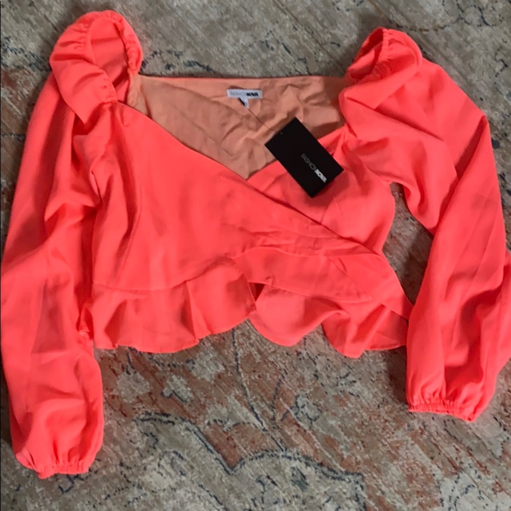 Fashion Nova Tie Crop Top NWT
